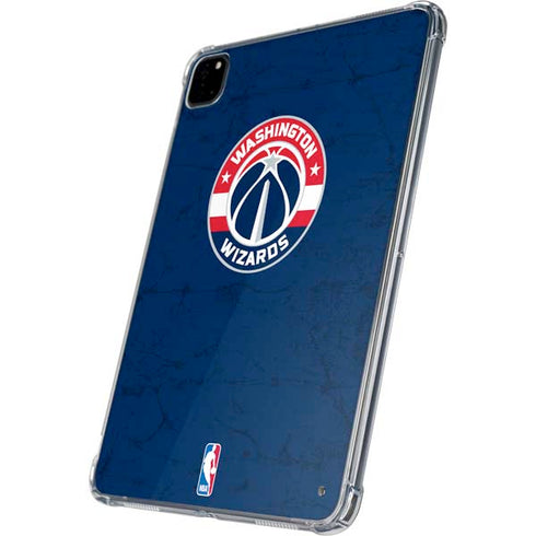 NBA Washington Wizards Blue Distressed iPad Pro 11in (2024) Clear Case
